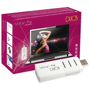Placa PCTV USB Externa Visus TV Duos |Digital Fullseg  FullHD| Função PIP|USB 2.0