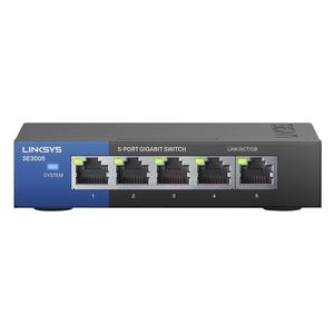 Switch Gigabit Ethernet de 5 portas 10/100/1000 Linksys SE3005