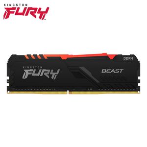 Memória Para PC Kingston Hyperx Fury Beast DDR4 RGB 32Gb/3200Mhz - KF432C16BBA/32
