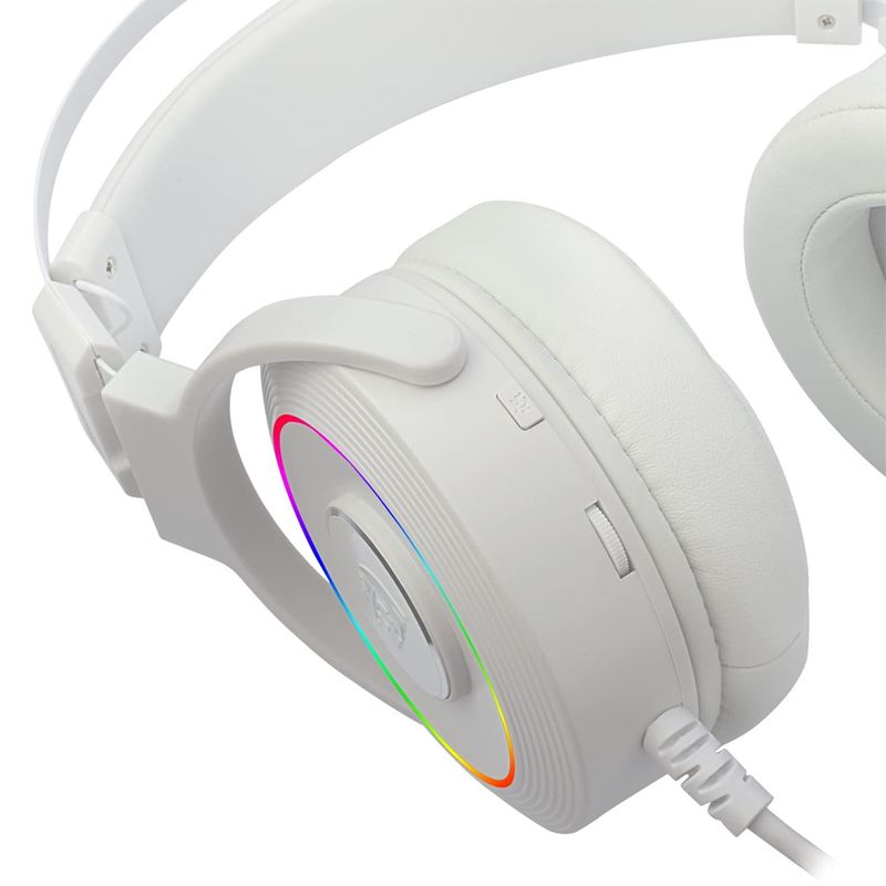 Headset Gamer Redragon Lamia 2 Branco H320W RGB Matron Inform tica