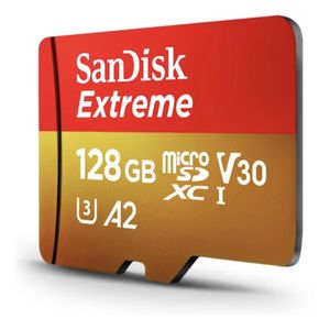 Cartão De Memória SanDisk 128GB Extreme Micro A2 160-90MB/S- SDSQXA1-128G-GN6MA