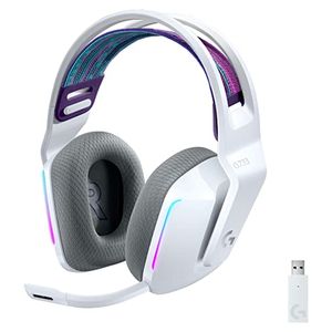 Headset Gamer Logitech Lightspeed G733 Sem Fio Branco USB 7.1- 981-000882