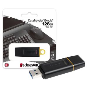 Pen Drive Kingston Datatraveler Exódia 128Gb USB 3.2 - DTX/128GB